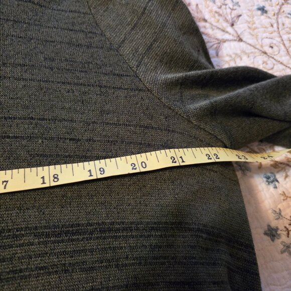 Choices Knit Open Front Cardigan Lightweight Dark Green Size XL - Picture 7 of 8